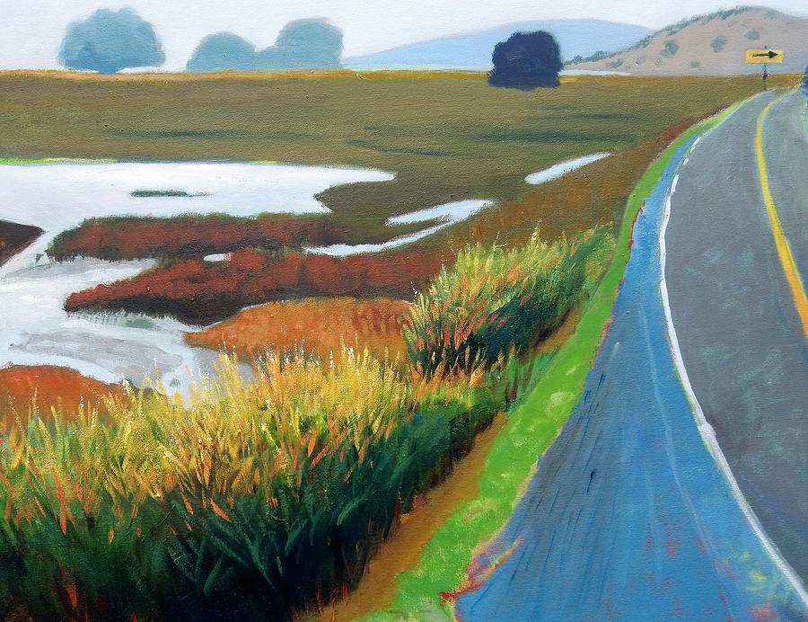 Road Painting - Heading North by Gary Coleman