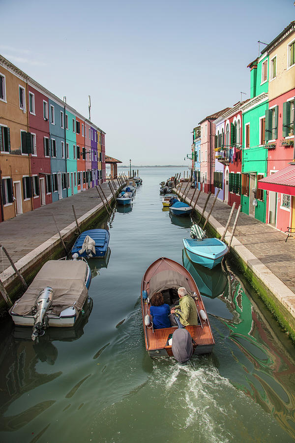 Heading out of Burano Photograph by John McGraw