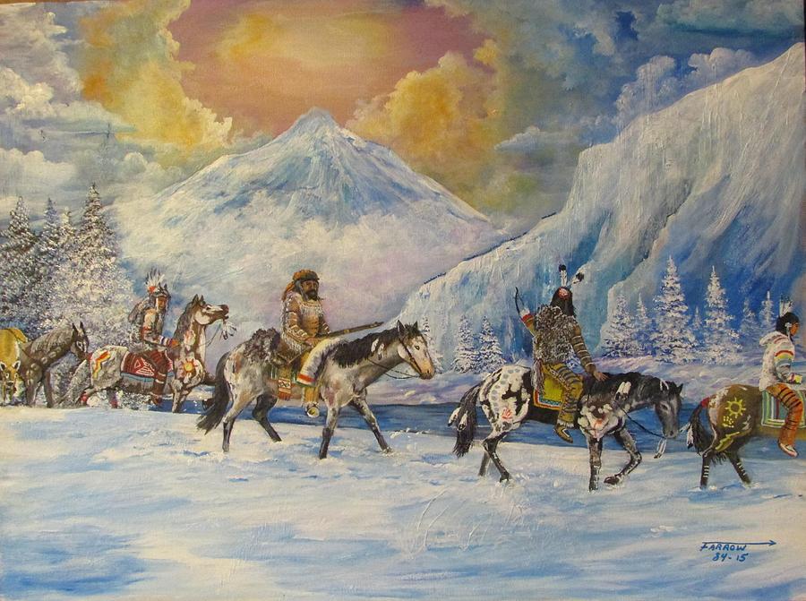 Heading To Camp Painting by Dave Farrow