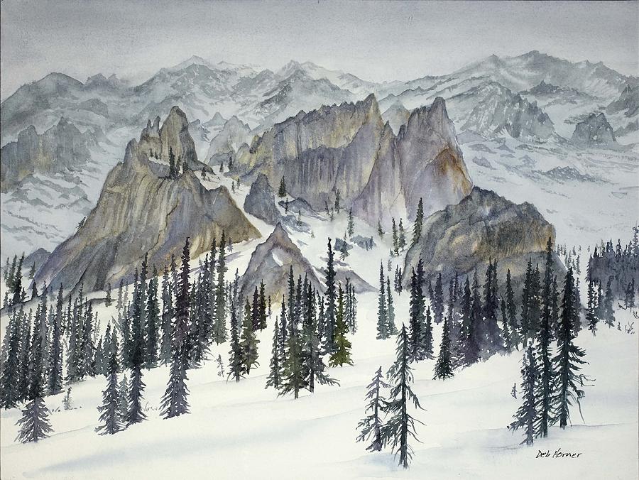 Heading Toward Cache Mountain Painting by Deborah Horner