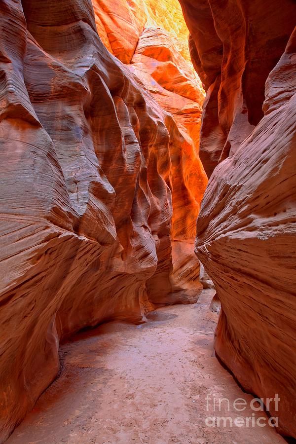 Slot Canyon Photograph - Heading Toward The Light by Adam Jewell
