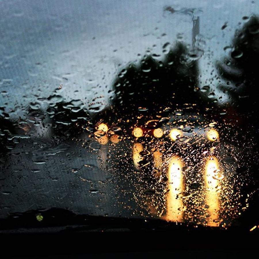 Car Photograph - Headlights In The Rain!

#rain by Elizabeth Whycer