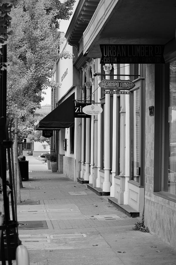 Healdsburg in Black and White photograph Photograph by Marnie Patchett