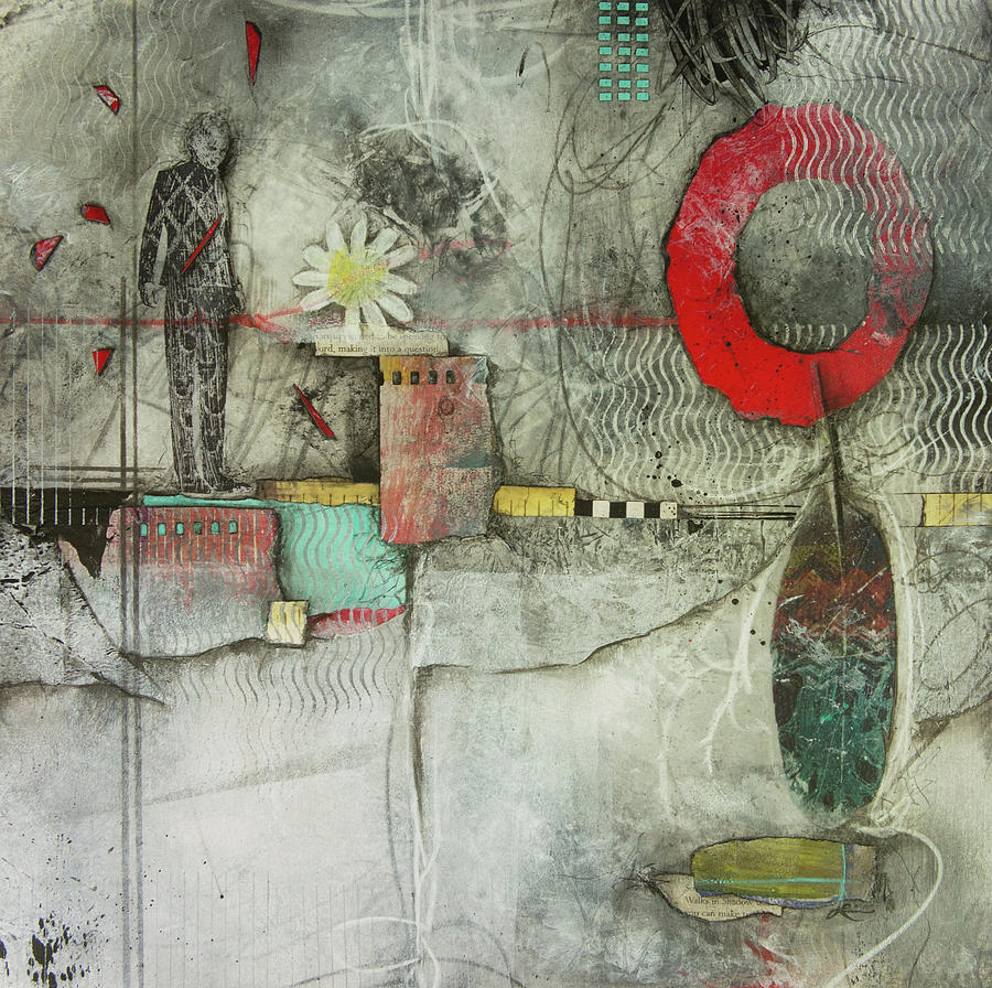 Abstract Mixed Media - Healing Circle of Spirit  by Laura Lein-Svencner