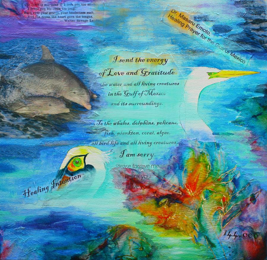 Healing Energy for the Gulf of Mexico Painting by Tara Moorman