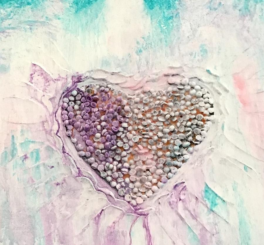 Healing Heart-1 Painting by Monika Shepherdson