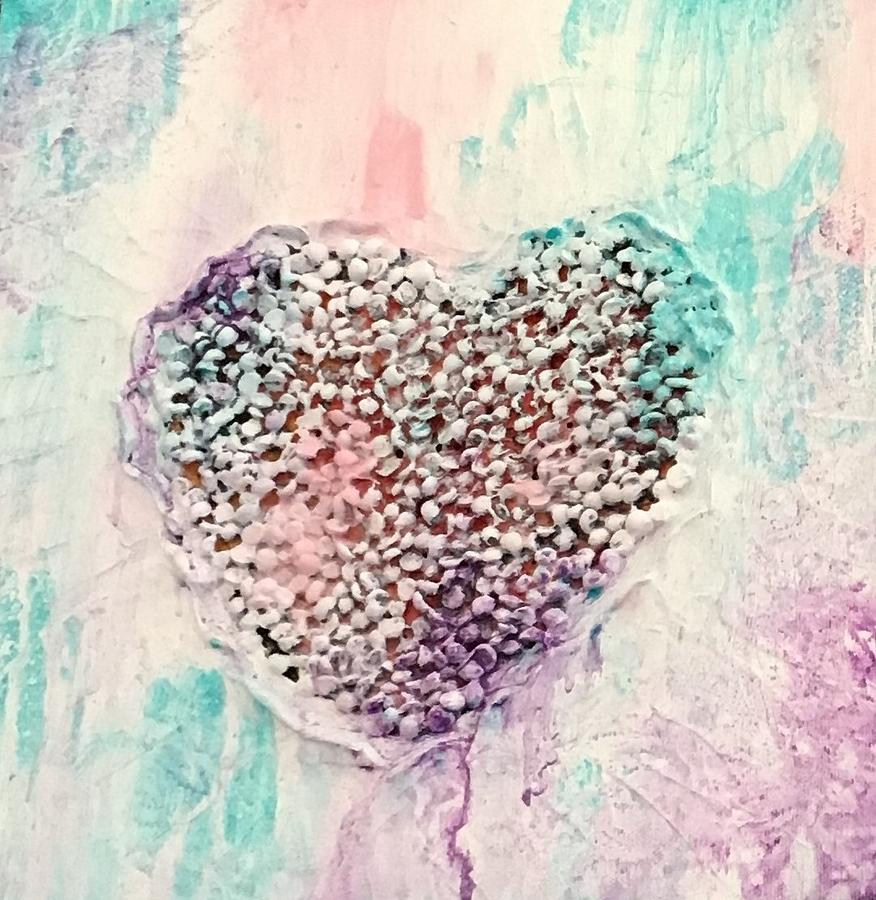 Healing Heart-2 Painting by Monika Shepherdson
