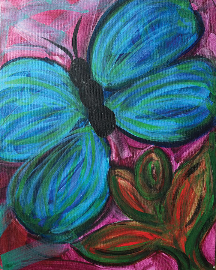 Healing Rain Butterfly Painting by Bethany Stanko - Fine Art America