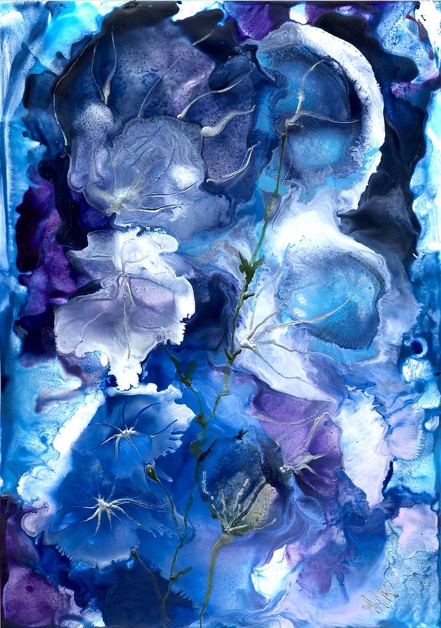 Healing with Blues Painting by Heather Hennick