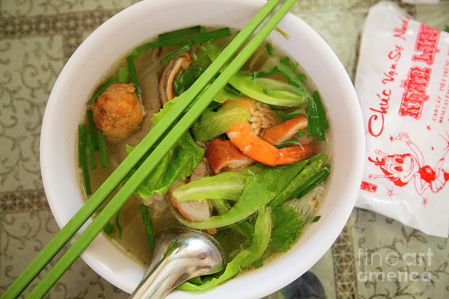 Healthy Bowl Seafood Vietnam  Photograph by Chuck Kuhn