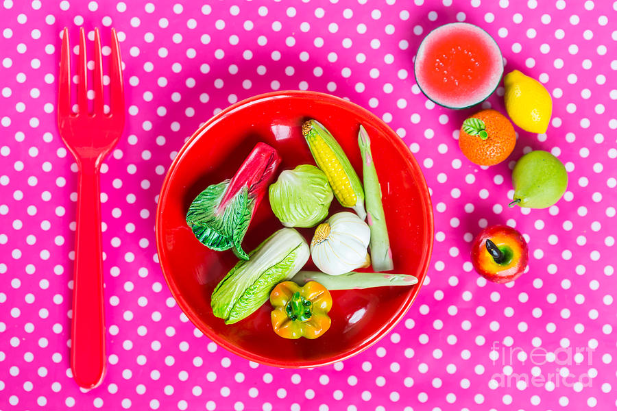 Still Life Photograph - Healthy Food Toys by Voisin Phanie