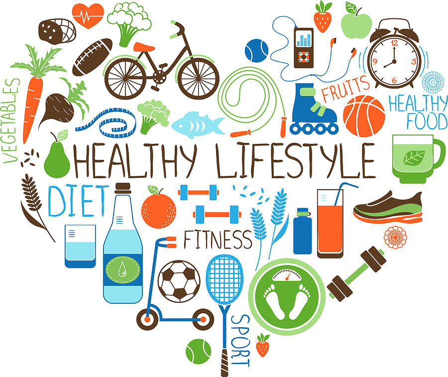 Healthy Lifestyle Drawings