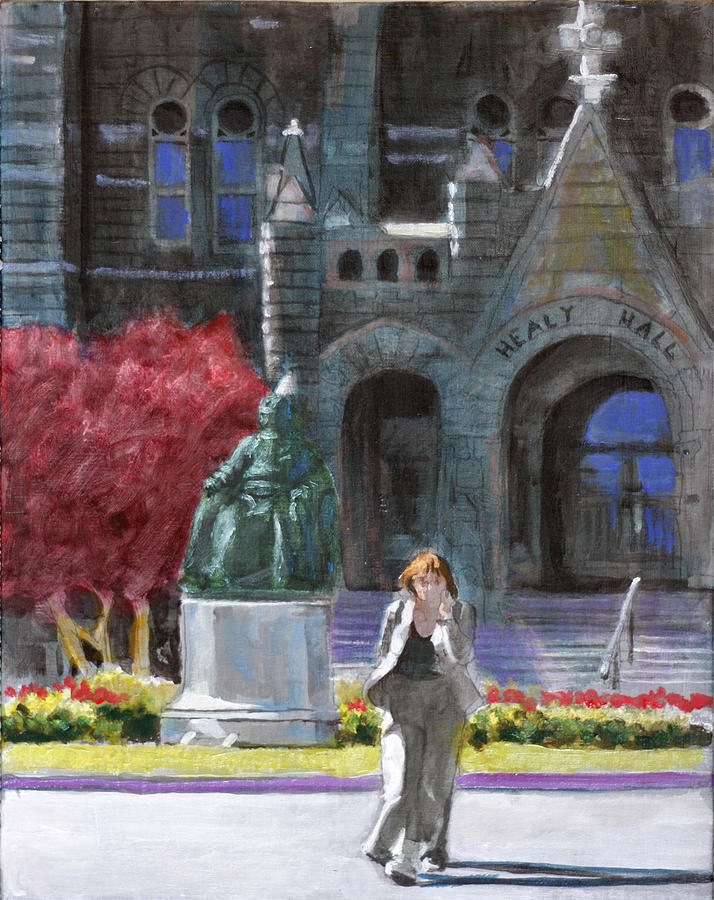Healy Hall Painting by David Zimmerman