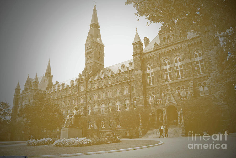Healy Hall Sepia Photograph by Jost Houk