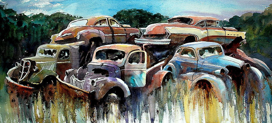 Heaped Heaps Painting by Ron  Morrison