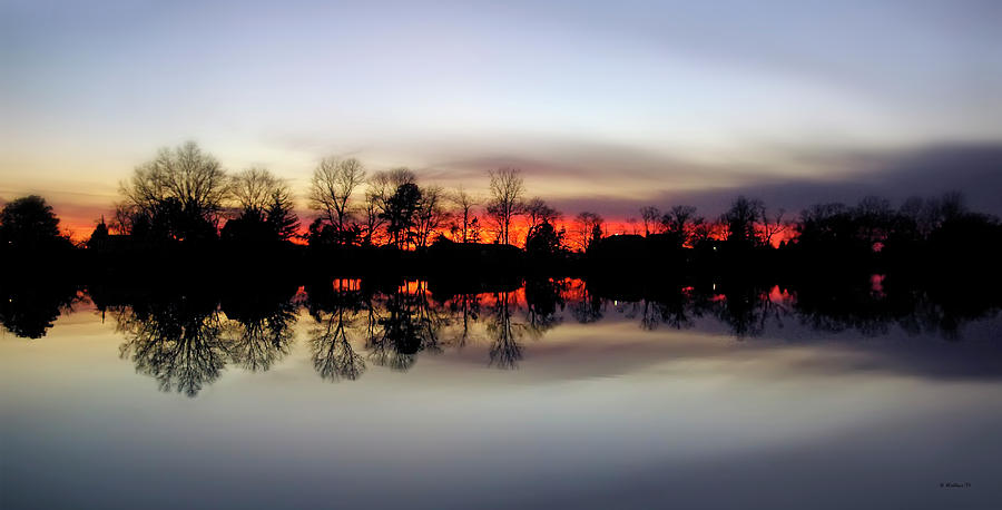 Hearns Pond Silhouette Photograph by Brian Wallace