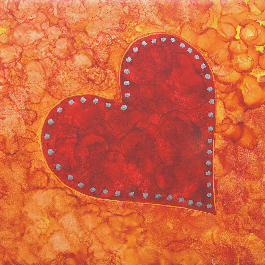 Heart Aglow Series #4 Painting by Hao Aiken