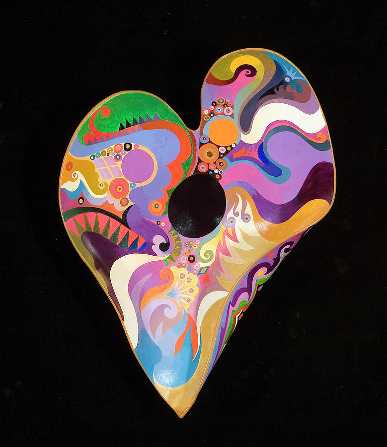 Fauvism Painting - Heart Bowl by Bob Coonts