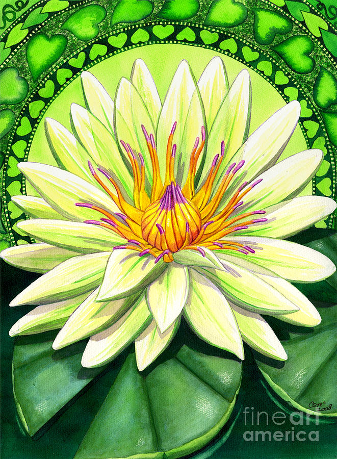 Heart Painting - Heart Chakra by Catherine G McElroy