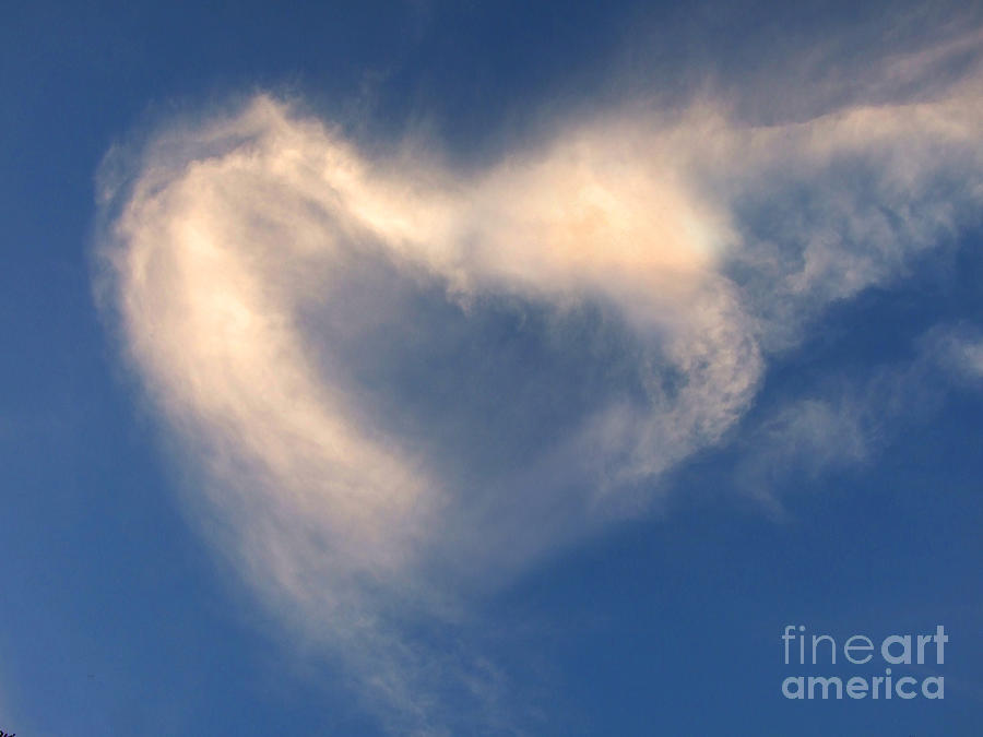 Heart Cloud Photograph Photograph by Kristen Fox
