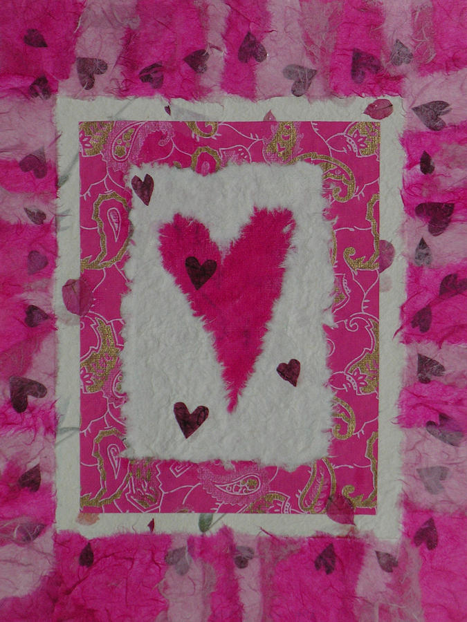 Heart Collage Painting by Linda Diane Taylor - Pixels