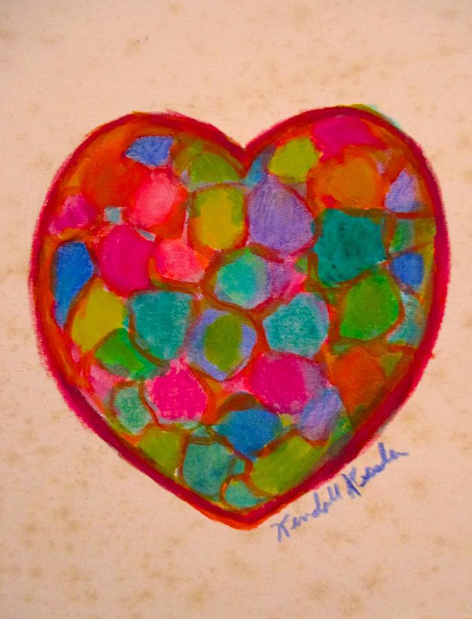 Heart Compartments Painting by Kendall Kessler