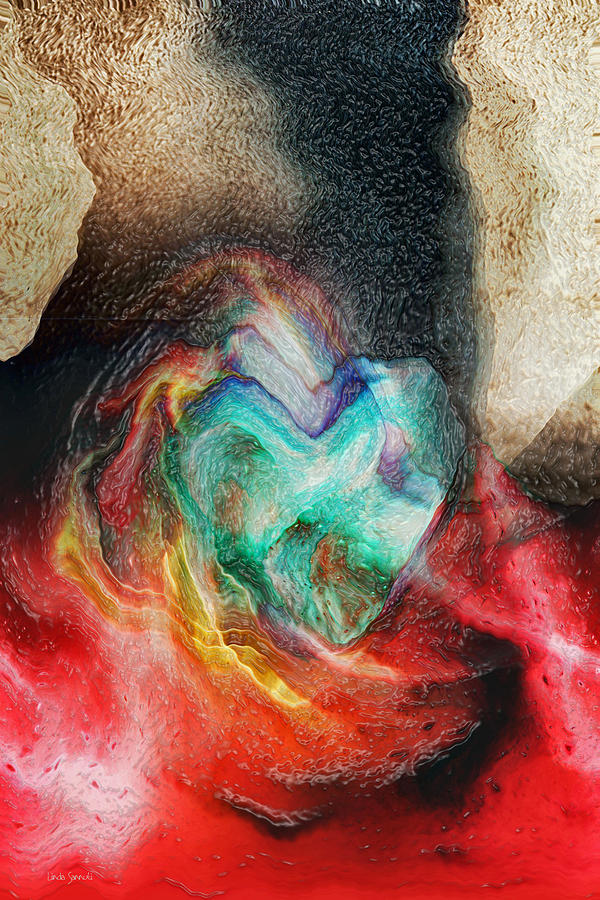 Heart Deep Digital Art by Linda Sannuti