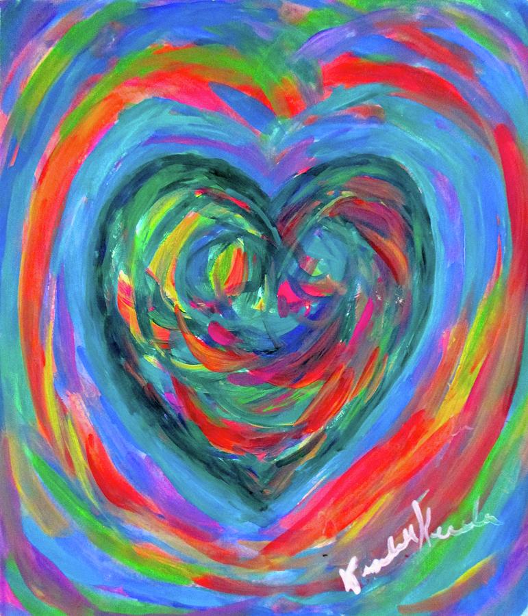 Heart Energy Painting by Kendall Kessler