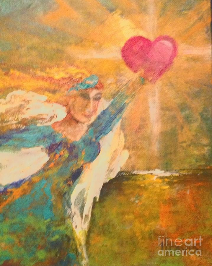 Sunset Painting - Heart in Joy by Terri Davis