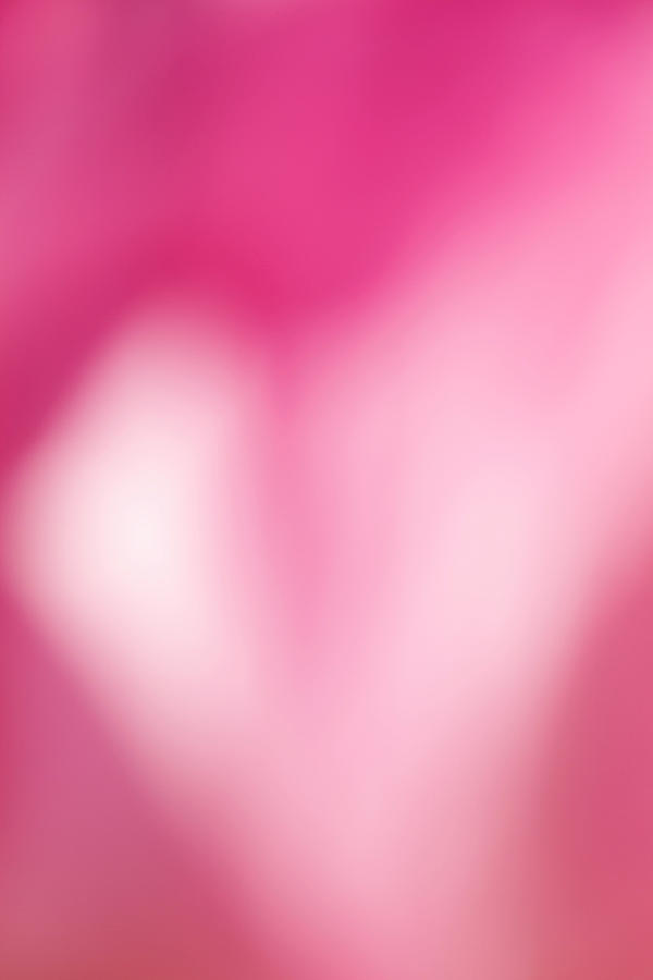 Abstract Photograph - Heart in pink by Jouko Mikkola
