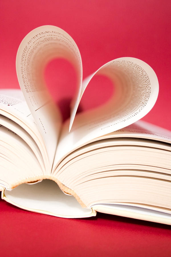 Book Photograph - Heart by Kati Finell