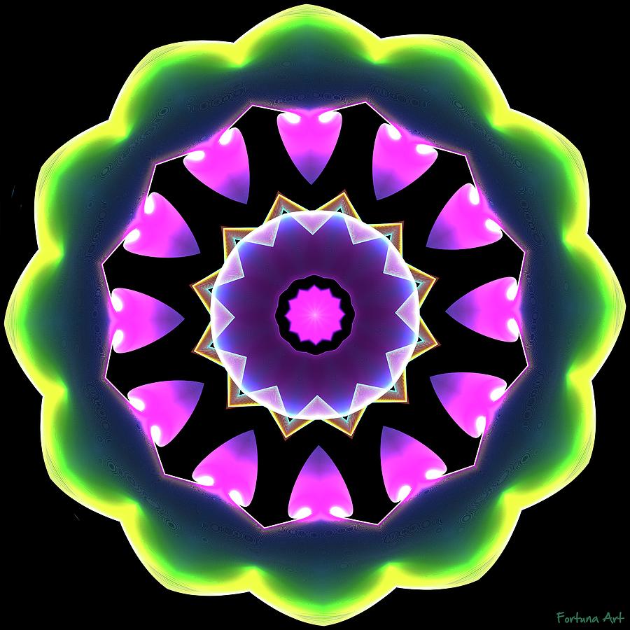 Heart Mandala Digital Art by Dragica Micki Fortuna