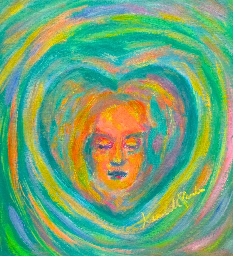 Heart Memory Painting by Kendall Kessler