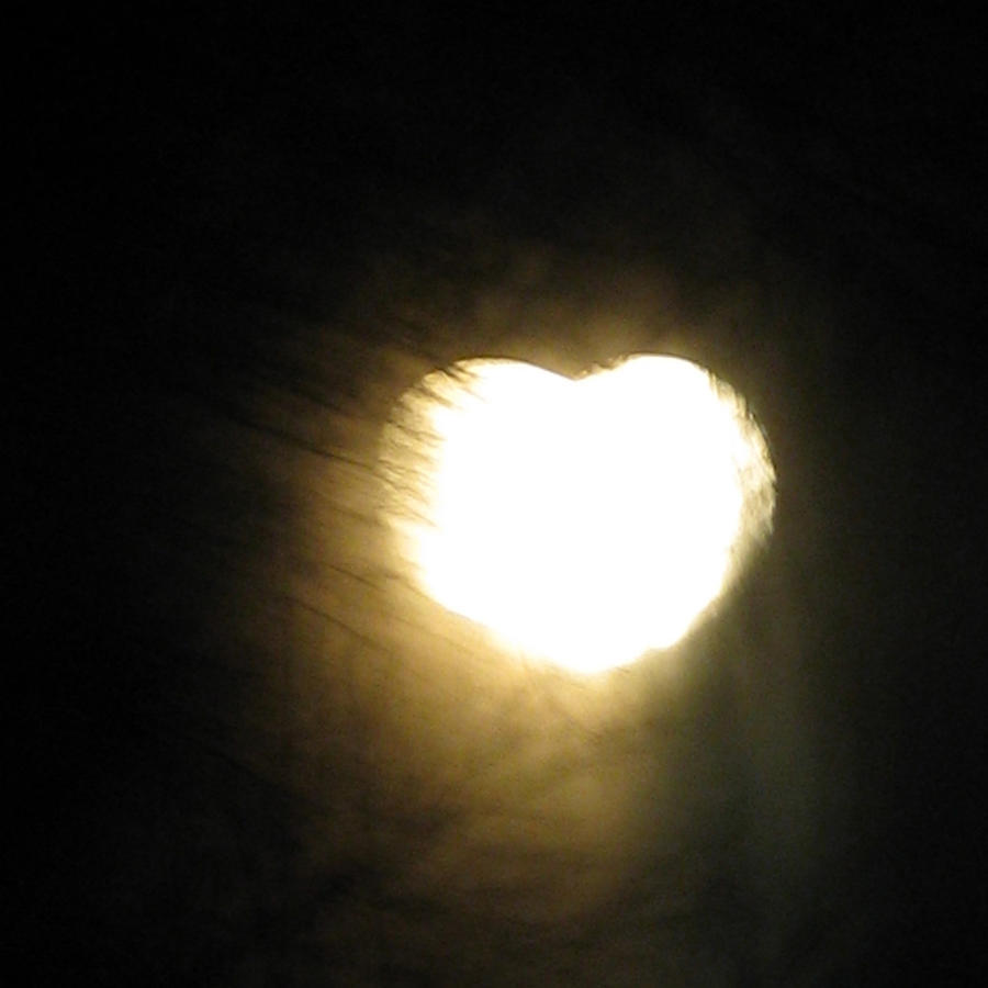 Heart Moon Photograph by Patricia Januszkiewicz