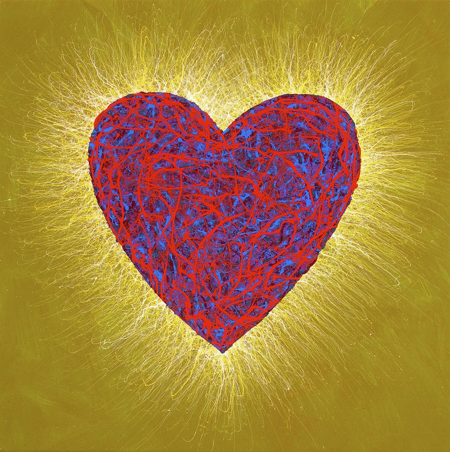 Heart Number One Painting by Stephen Mauldin