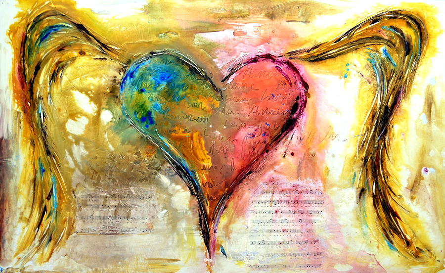 Heart Mixed Media - Heart of a Lover by Ivan Guaderrama