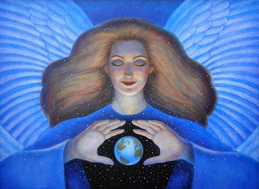 Goddess Painting - Heart of Creation by Sue Halstenberg