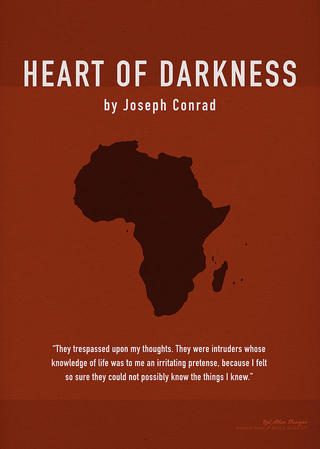 Book Mixed Media - Heart of Darkness by Joseph Conrad Greatest Books Series 029 by Design Turnpike