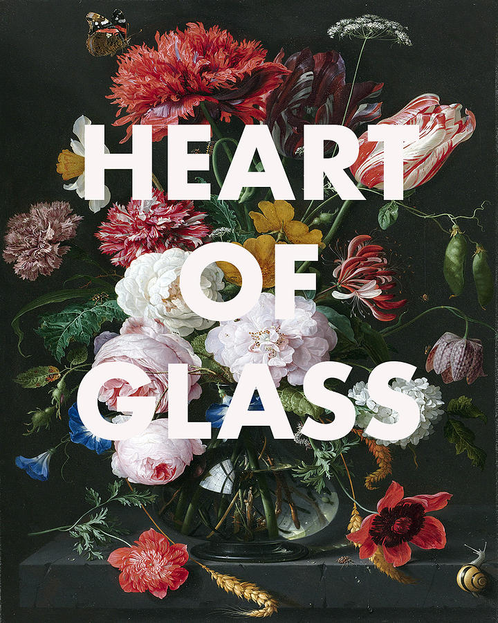 Music Digital Art - Heart of Glass Print by Georgia Clare