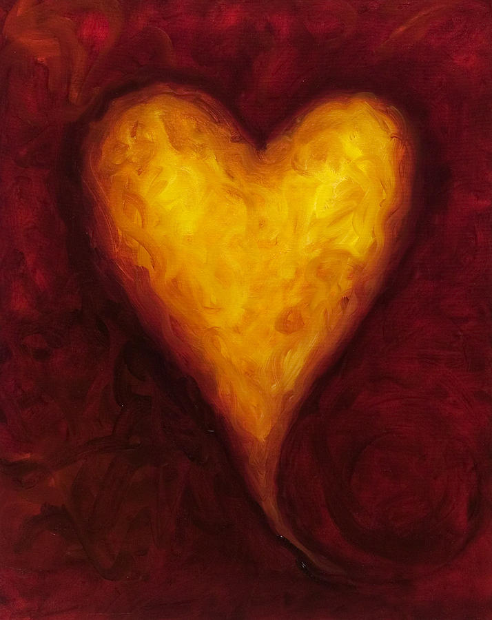 Heart Of Gold 1 Painting