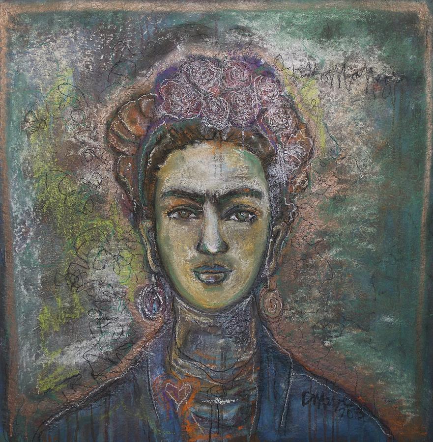 Heart of Gold Frida Painting by Laurie Maves ART