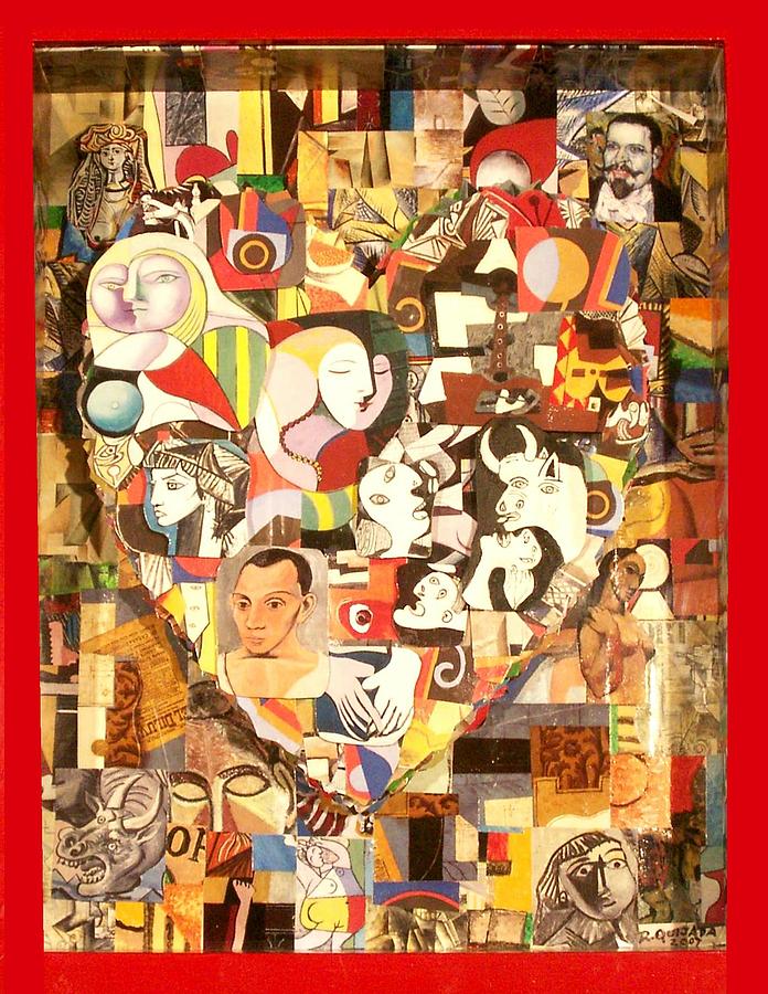 Heart Of Pablo Picasso Painting by Robert Quijada