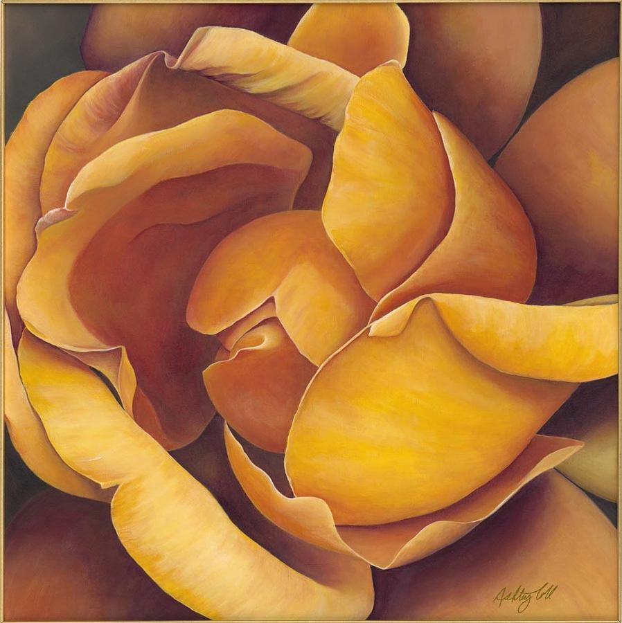Flower Painting - Heart of Rose by Ashley Coll Flower Painting - Heart of Rose by Ashley Coll