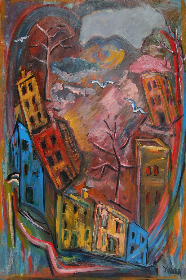 Heart of the City Painting by Katt Yanda