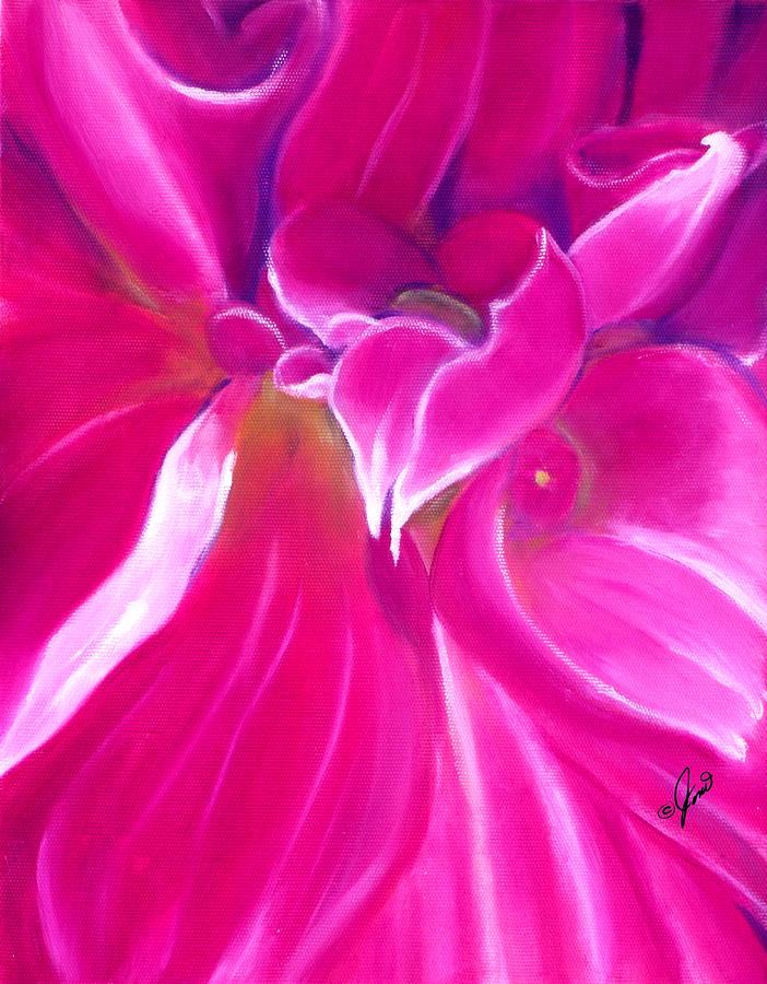 Heart of the Dahlia Painting by Joni McPherson