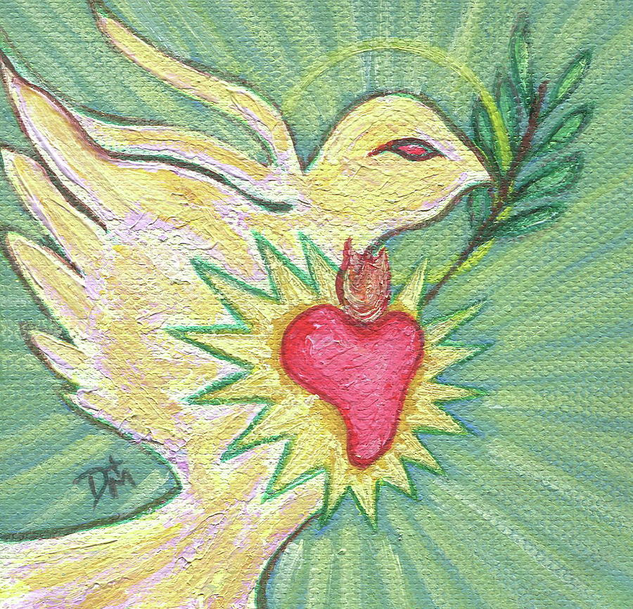 Heart of the Holy Spirit Painting by Danielle Tayabas - Pixels