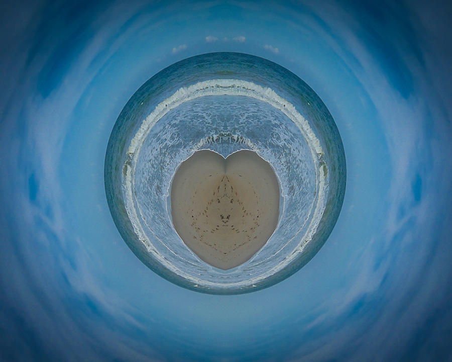 Planet Digital Art - Heart of the Ocean by Michael Kinney