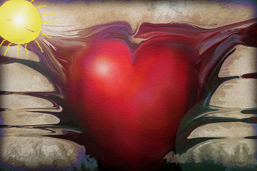 Heart of the sunrise Digital Art by Linda Sannuti