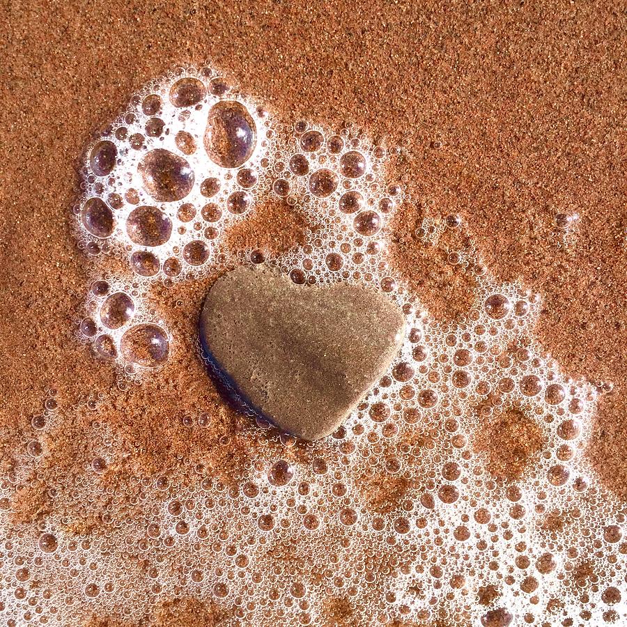 Heart on the beach Photograph by Cristina Stefan