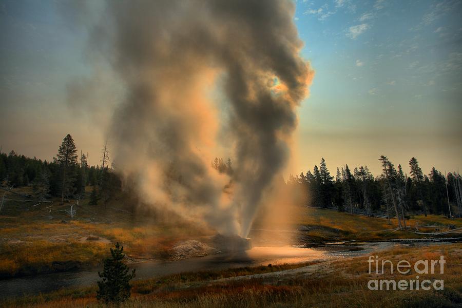 Heart Over Yellowstone Photograph by Adam Jewell